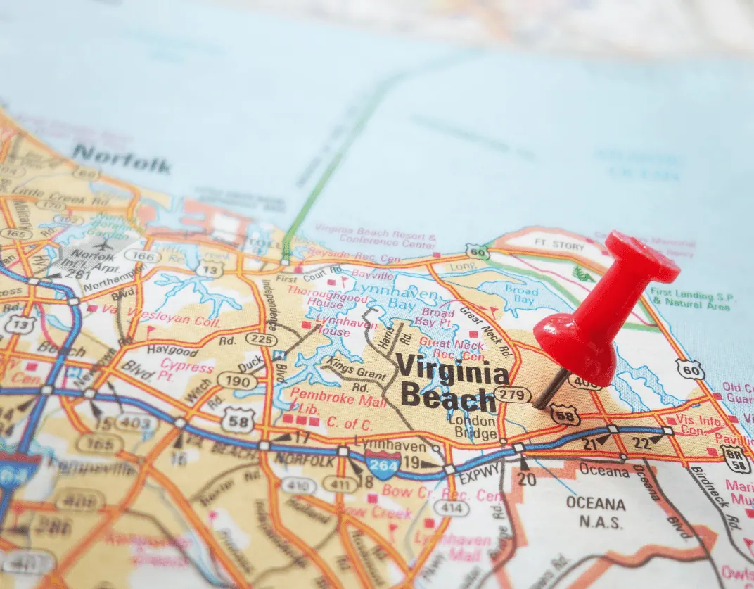 Virginia beach map