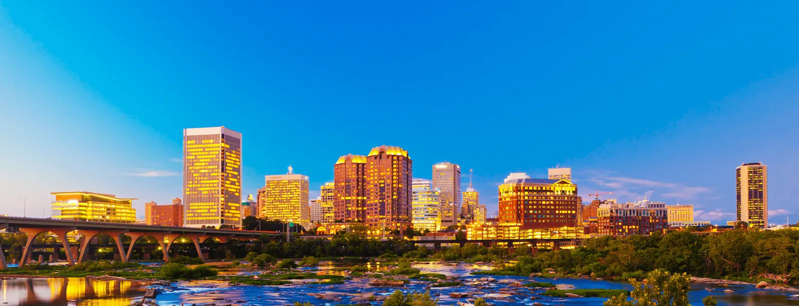 Best Places in Virginia: Downtown Richmond VA in the Early Evening