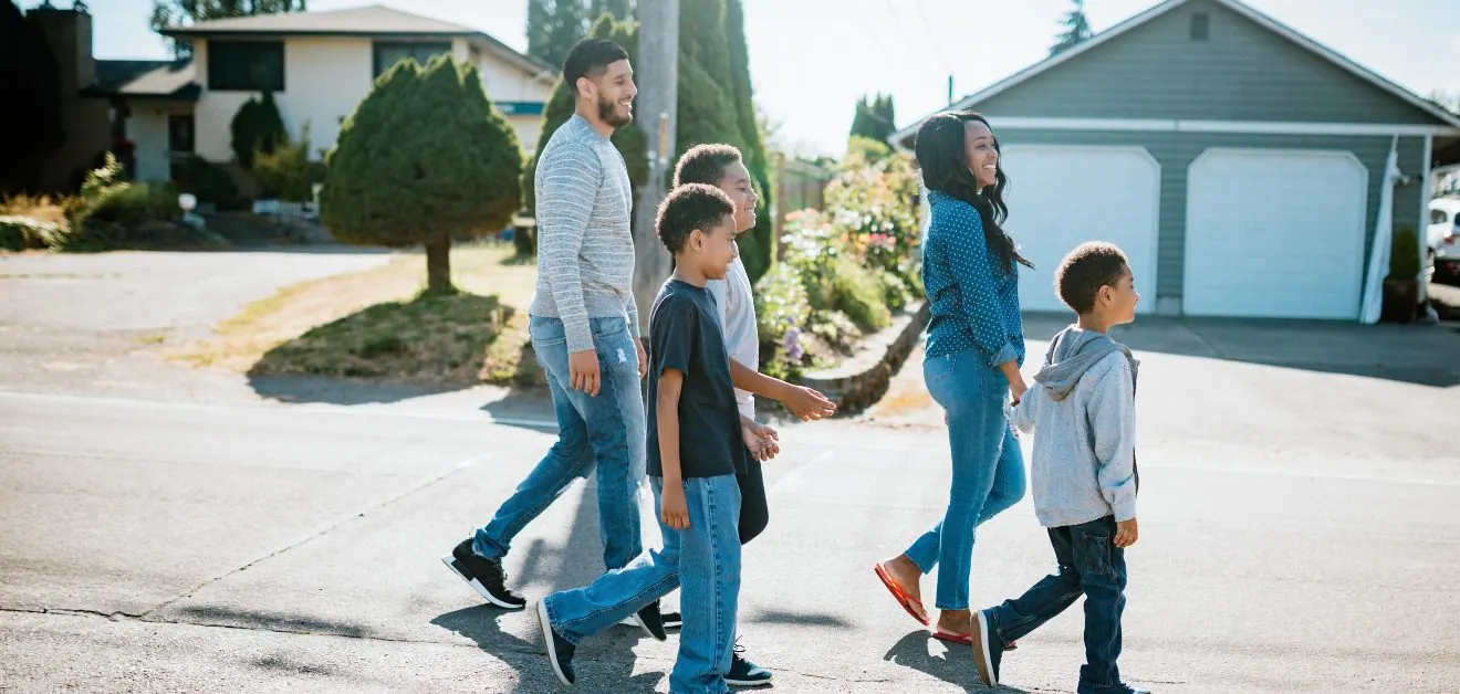 Family walk around the neighborhood - Must-Do List Before Buying a House